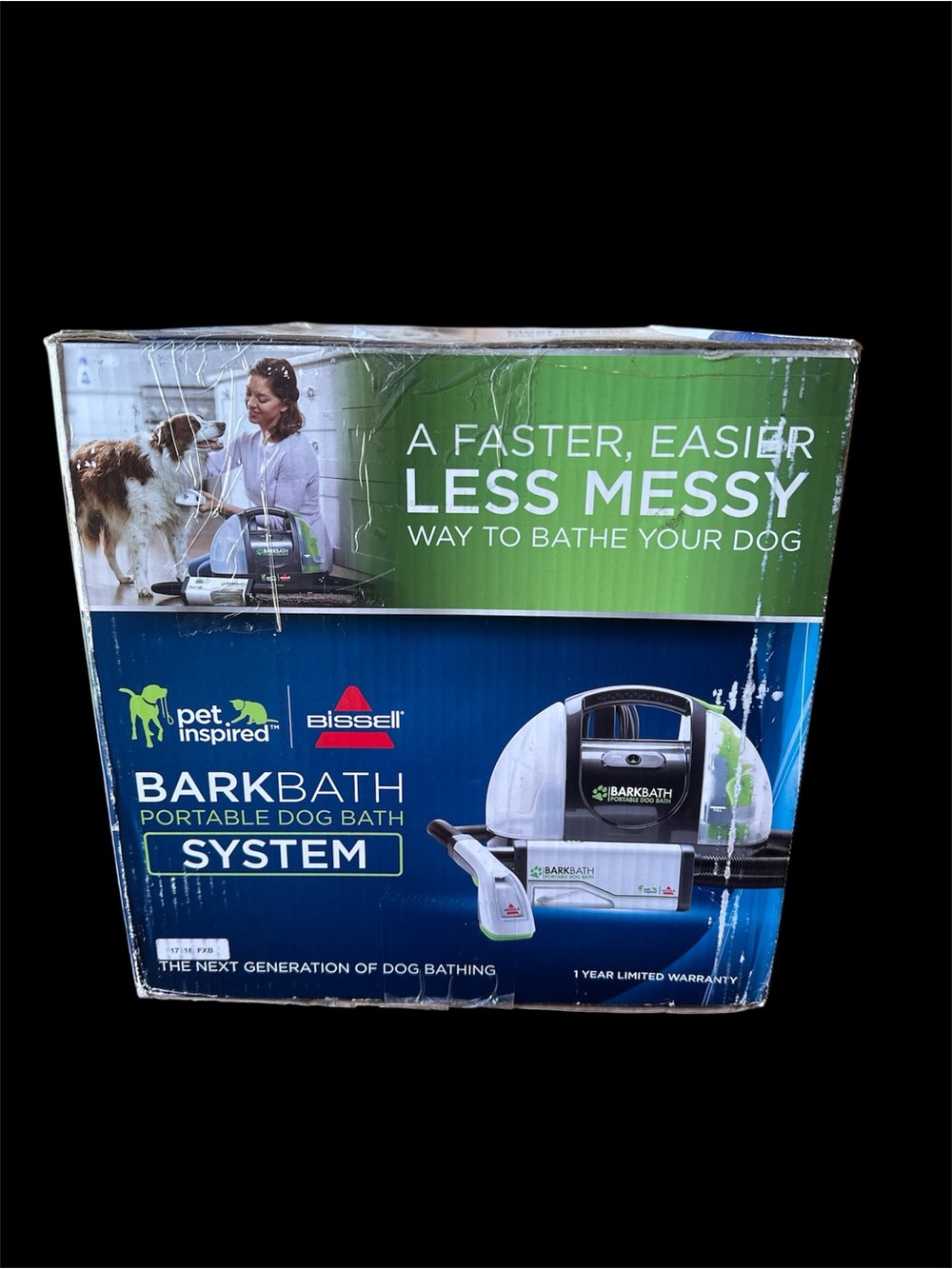 Bissell Bark Bath Portable Dog Bath System Cleaning Brush Brand New